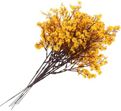 BIUDECO 8stücke Künstliche Gypsophila-Blumen Bouquets Realistische Schleierkraut-Blumen Gefälschte Für Hochzeit Und Dekoration Natürlicher Stil