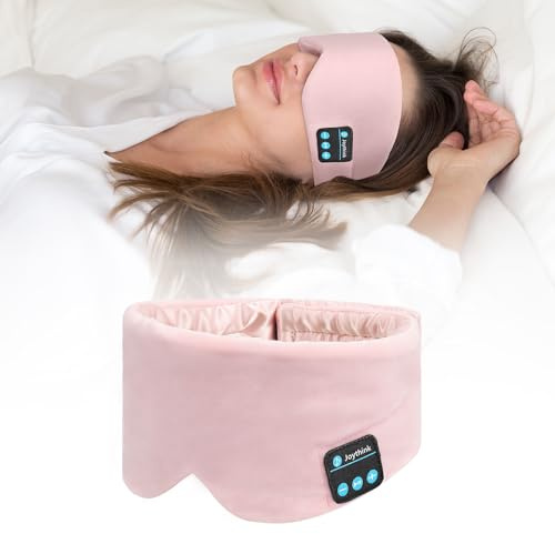 Schlafkopfhörer, Seide, Bluetooth, Schlafmaske, verstellbare kabellose Ohrhörer, Bluetooth 5.3, Schlafmaske, Reise/Flugzeug/Meditation/Nachtschicht, Musikaugenabdeckung
