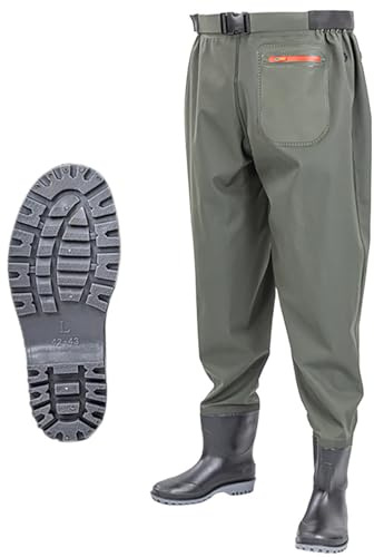 Pantaloni Da Pescatore In Vita, Waders Pesca, Stivali Da Pesca Impermeabili All'Aperto Con Stivali, Scarpe Da Pesca Per Uomo E Donna, Per Pesca A Mosca, Caccia Alle Anatre, Kayak,D-43