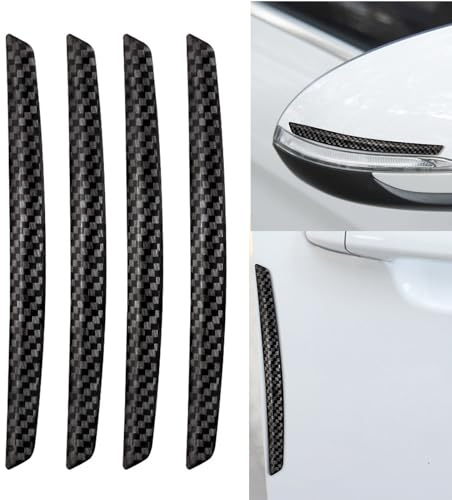 DHWEKU 4 Pièces Protecteurs Bord Porte Voiture Caoutchouc Noir Haute Qualité Autocollants Protection de Bord Porte Portes de Voiture