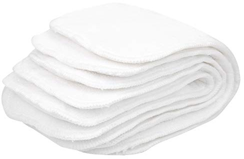 Insertos de pañales de tela, forros de microfibra para bebés, absorbentes lavables de 3L, insertos compatibles para pañales de tela