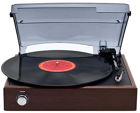 UQACHG Tocadiscos, Figuras Tocadiscos de Vinilo Fonógrafo Antiguo Tocadiscos Bluetooth Clásico con Codificación USB Vida Interesante