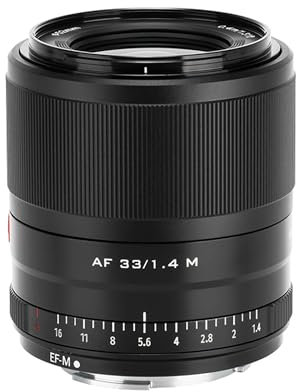 VILTROX 33mm f/1.4 F1.4 M STM Auto Focus APS-C Prime Lens Compatible with Canon EF-M Mount Mirrorless Cameras EOS M3 M5 M50 M50II M6 M6II M10 M100 M200