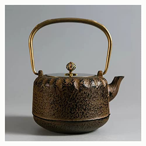 OZBMA Teiera Giapponese in ghisa Teiera in ghisa, teiera in ghisa Non Rivestita in Stile Giapponese Set bollitore da fornello con infusore in Acciaio Inossidabile per caffè (3)