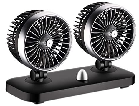 Hemobllo Ventilador Para Coche Usb Potente Ruedas Fácil De Transportar Multifuncional
