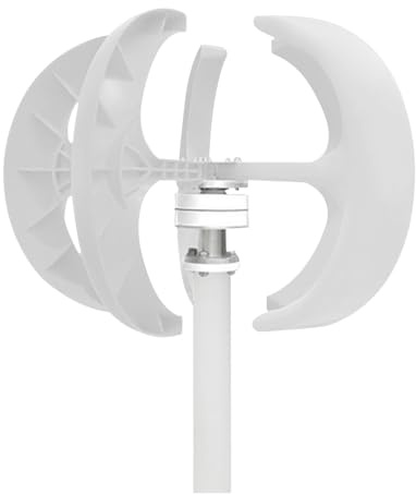 YXZKJZJ Turbina aerogeneradora de 5 aspas, 24V, 600W, Linterna, turbina eólica de Eje Vertical, Molino de Viento for Familia con Controlador para el hogar, la Granja, el alumbrado público y l