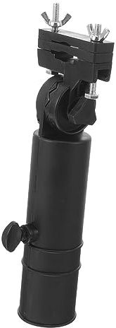 Toyvian Golf Trolley Umbrella Holder Bracket 22.5x4.1cm Black Adjustable Mounting Clip for Golf Cart Accessories Waterproof Support Stand for Outdoor Use