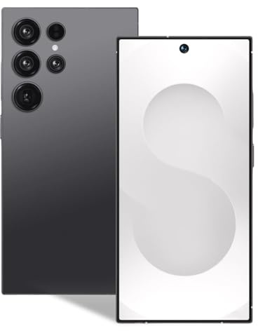 Générique Smartphone Double SIM 4G 7.3 Écran Incell - S25 Ultra Noir - Stylo Intégré, 64GB+128GB Extensible, Android 12, Appareil Photo 24MP