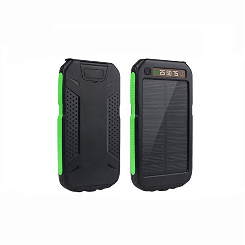 Chargeur solaire de grande capacité 45000 mAh, batterie externe, double lumière, chargeur mobile portable, vert
