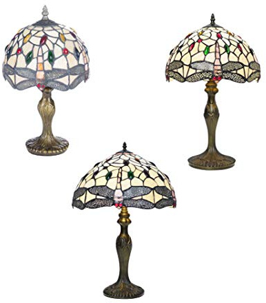 KLiving Salisbury Tiffany Glass Table Lamps 3