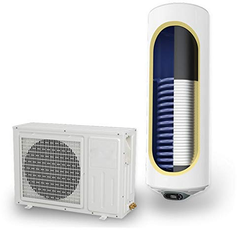 Wärmepumpen Warmwasserspeicher Luft/Wasser-Wärmepumpenanlage 150 Liter mit 1 Wärmetauscher und 2000 Watt Heizleistung wandhängend Solarspeicher 150 Liter Luft Wasser Wasser Heizung Keller…