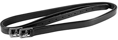 York Steigbügelriemen Büffelleder Edelstahlschnallen 1Paar Bügelriemen Lederriemen (155 cm)