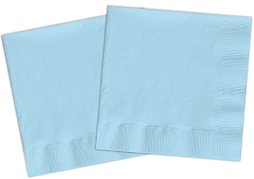 Papierservietten FSC kompostierbar (33x33cm, zweilagig), 20 Stück, pastellblau