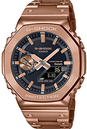 Casio Orologio G-Shock solare GM-B2100GD-5AER rosato cassa e bracciale acciaio