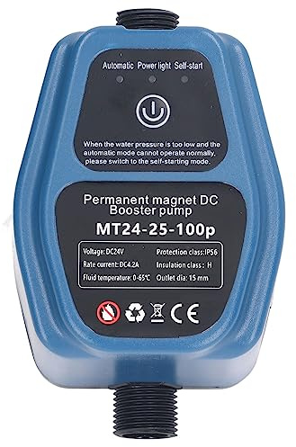 Bomba de Refuerzo de Ducha, 25L 100-240V Control Automático Manual 100W Bomba de Agua de bajo Ruido para el Hogar (Enchufe de la UE)