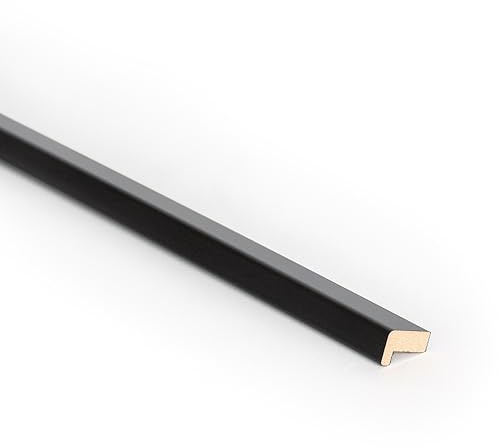 Bildershop-24 Abdeckleiste für Wandpaneele Dekowa in Schwarz matt 252 x 2,3 x 1,5 cm