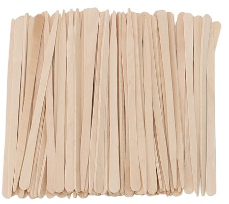 JAPCHET 2000 Pcs Eyebrow Wax Sticks, Small Wax Spatulas, Mini Wooden Eyebrow Waxing Spatulas for Hair Eyebrow Removal