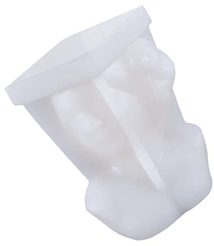 STOBOK Kerze Silikonform Silikonformen Kerzenformen Duftkerze silikonform selber machen Kerzenform für Mädchen Schönheit geformte Form Seife Skulptur Schimmel 3d Weiß
