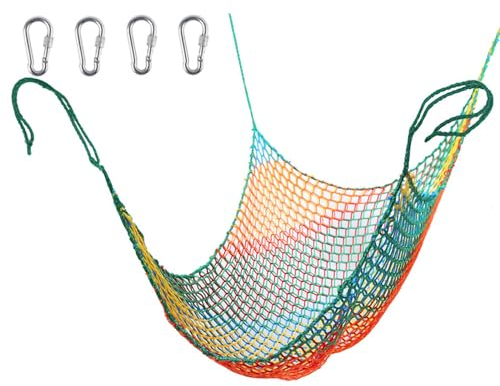 alouweekuky 1m×3m Kletternetz Kinder Outdoor, Schwerlast Doppeltschichten ​Kinder Sicherheitsnetz Klettergerüst Schaukel, Kletternetz Outdoor Fallschutznetz Für Spielplatz Outdoor Indoor Garten