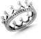 Cassini | Kronenring aus 925er Sterling Silber, oxidierter Ring für Damen 3RAJ62