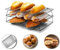 Hunnycook 15.8 x 9.8 3 Stackable Cooling Racks for Baking, Cake Cooling Rack, Baking Tools & Accessories for Cookies & Biscuits,Grill Rack,High Temperature Resistant Oven and Dishwasher Safe