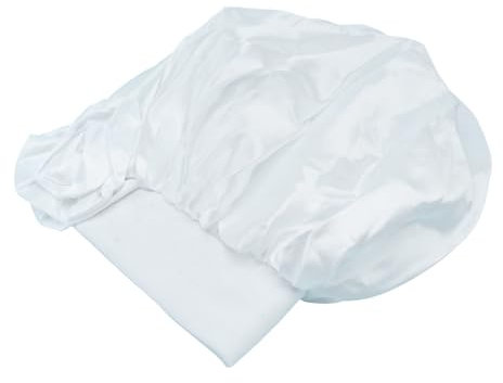 IWOWHERO Haarpflegehaube Damen Satin Verstellbare Haube Für Baden Und Schlaf Haarbonnet Für Nacht Mit Breitem Elastischem Band Haarhaube Zum Schutz