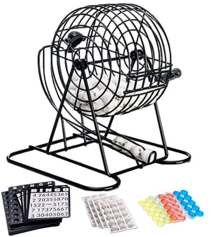 Bingo-Lotteriemaschine - Lotteriespielmaschine, manuelle Lotteriemaschine | Fügen Sie eine robuste Bingo-Lotteriemaschine, EIN langlebiges Deluxe-Lotterieball-Spiel oder Veranstaltungen, Spieleabende