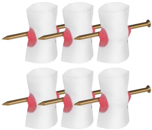 NHQ 6 PCS rico Clavo a Través del Dedo,Prank Toy,Articulos de Broma,Truco Magia Ilusiones Uñas Falsas a Través los Dedos,Pulgar y Paño,Ilusión,Juguete Creativo y Complicado para Niños y Adultos