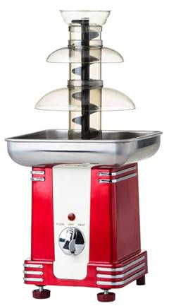 3 Tier Chocolate Fondue Fountain Machine, Easy Assembly for Hot Cheese, Ranch, and Sauce, Perfect for Parties and Weddings