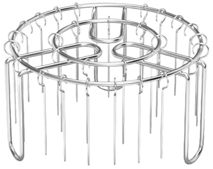 Grille de four | Support vertical pour brochettes de four | Résistant à la chaleur, antiadhésif, antirouille, réutilisable, brochette verticale pour légumes, viande, poisson, crevettes, maïs