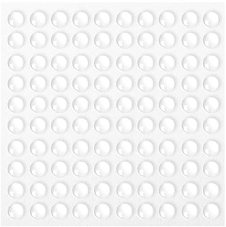 MOXYOY 100PCS Small Silicone Rubber Stoppers, Rubber Feet Pads Clear Self Adhesive Soft Close Dampers for Furniture 8 * 8 * 3mm