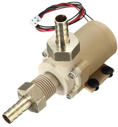 Bomba de agua 12 V, kit de agua caliente/refrigeración CC sin escobillas booster para ducha de fácil instalación sistemas térmicos domésticos