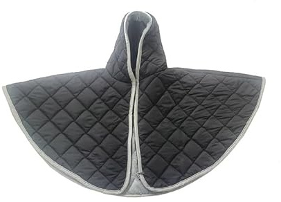 Foldable Wheelchair Leg Cover,Rain Cover for Wheel Wheelchair Travel Warm Blanket Elderly Leg Protection Winter Cold Proof Plush Lined Windproof Quilt Velvet Cover(Black Shawl)