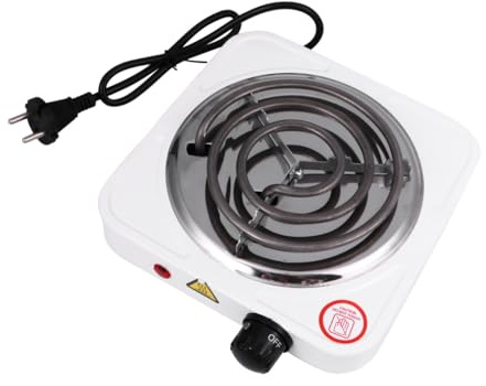 PAMINGONO Estufa Eléctrica Portátil de 1000w Quemador de Bobina, Calentador Rápido y Función Regulable de Temperatura, Pequeño Horno Eléctrico para Cocina y Café, Ac220v, Uso Doméstico
