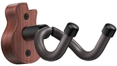 New Bee Gitarrenwandhalter für die Wand mit U-Form & ABS-Basis | Gitarren Wandhalterung Platzsparende Wandhalterung Gitarre für Gitarre, Bass und Verschiedene Saiteninstrumente
