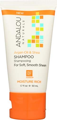 Andalou Naturals Argan Oil and Shea Moisture Rich Shampoo, 50 ml