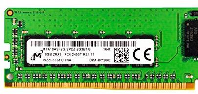 MICRON 16 GB PC4-2400T-R Registered ECC 2RX8 Memoria RDIMM Tarjeta RAM MTA18ASF2G72PDZ-2G3B1IG
