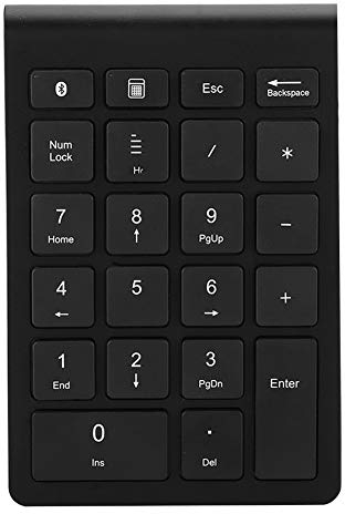 Bewinner Tastierino Numerico Bluetooth, Numpad Wireless Portatile a 22 Tasti, Mini Ricevitore USB 2.4G, Mini Tastierino per Laptop, Desktop, PC