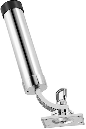 Onmancy Boat Fishing Rod Holder Adjustable Fishing Rod Holder Boat Rod Holder Silver
