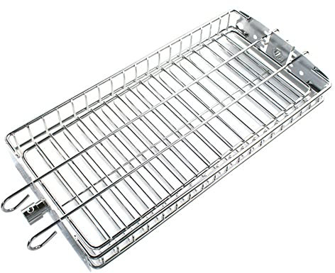 Verstellbarer Spieß Rotisserie Mehrzweck-Grillkorb Grillzubehör