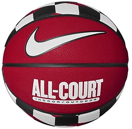 Nike Everyday All Court Basketball 8P Graphic – Indoor Outdoor Basketball mit Grafikdesign – Trainings Basketball – Deflated geliefert, University Red/Black/Black/White, 7