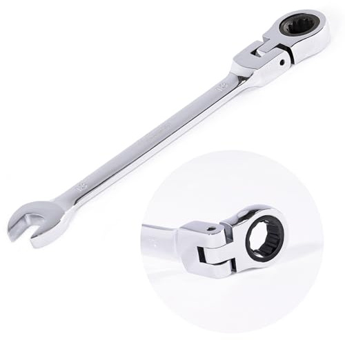 Navegando Chiavi A Cricchetto 13mm, Chiave A Ratchet Con Testa A Bocca Apribile E Fissa Con Giunco, In CR-V Con Superficie Specchiata