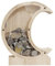 RoxNvm Tirelire Enfant, Tirelire Cochon, Détachable Tirelire en Bois,Tirelire Personnalisée Tirelire Enfant Garcon pour Cadeaux dEnfants et Décoration de Chambre（Lune）