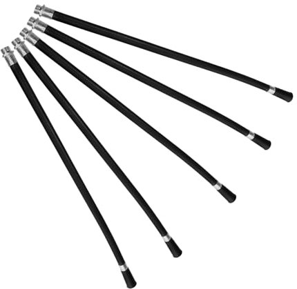 GETAJGHSD 5pcs Nozzle and Hose Replacement Set, 4kg Iron Head Hose, Sturdy Firefighting Soft Rubber Pipe for Emergency Use