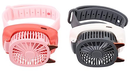 Cabilock 1 Set Tifoso Dell'orologio Ventilatorino Portatole Usb Ventilatore Portatile Per Auto Aria Mini Orologio Da Ventilatore Orologio Fan Con Cinturino Da Polso Pp 2 Pz