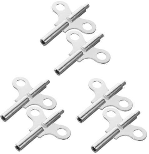 jojofuny 3 Sätze Antike Uhrfeder Uhrenwerkzeug-Set Uhr Reparatur Werkzeug Set Erweiterbare Werkzeuge Adapter Uhr Schlüssel Reparieren Professionelle Uhrenaufzugsschlüssel Stahl 2 Stück * 3