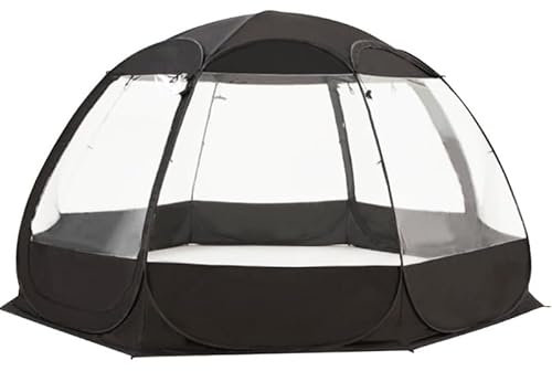 Pop-up foam tent 6-10 people - Clear dome tent for outdoor parties, backyard events and star gaze - Transparent outdoor camping gaze for open air experience