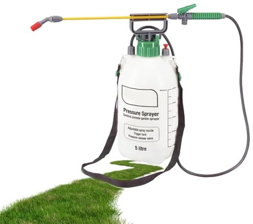 5 Litre Garden Pressure Water Pump Sprayer Great For Pesticides & Insecticides