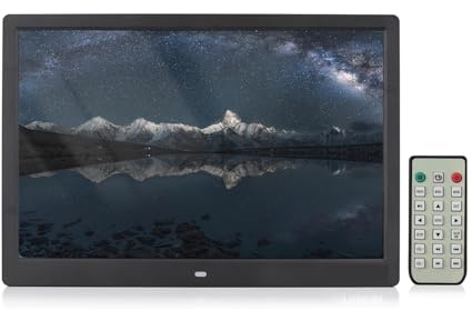 Cornice Digitale LED Da 15,4 Pollici Con Risoluzione 1280 * 800, Album Fotografico, Riproduzione Video HD 1080P Con Telecomando Condividi facile