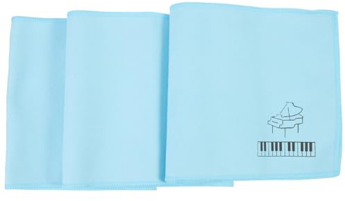 HOODANCOS Polyester Klaviertastatur Abdeckung 15x125cm Blau mit Weichem Fleece Beidseitig Staubschutz und Leicht zu Verstauen für Elektronische Klaviere und Kinder